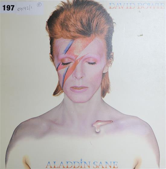 Eight David Bowie records,